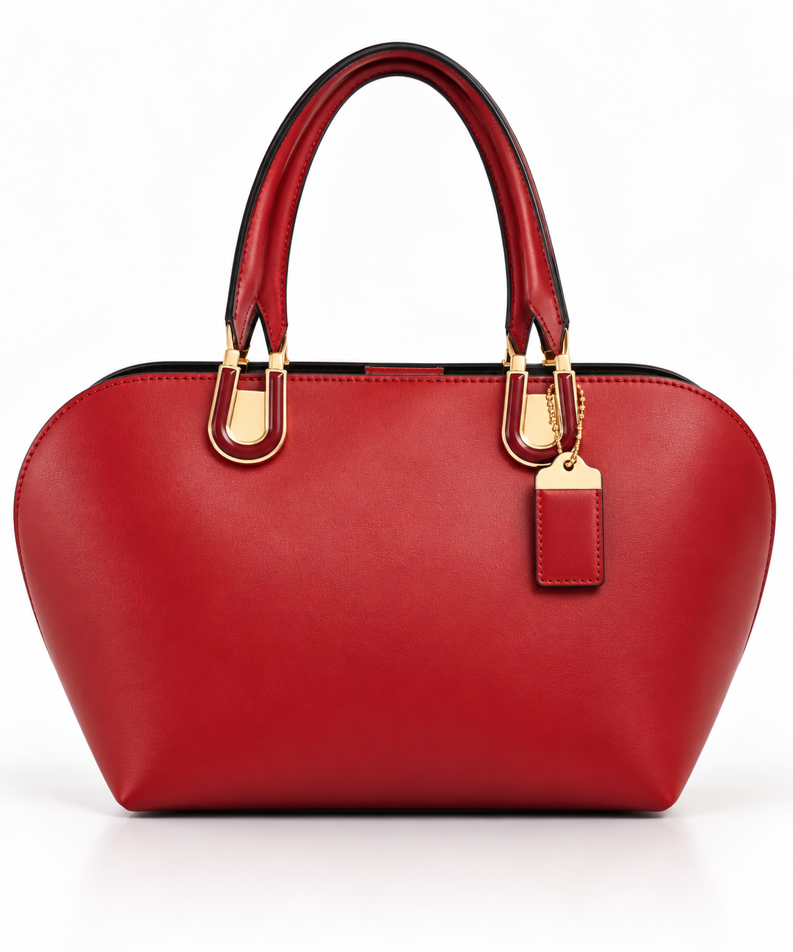Red Rounded Structed Bag
