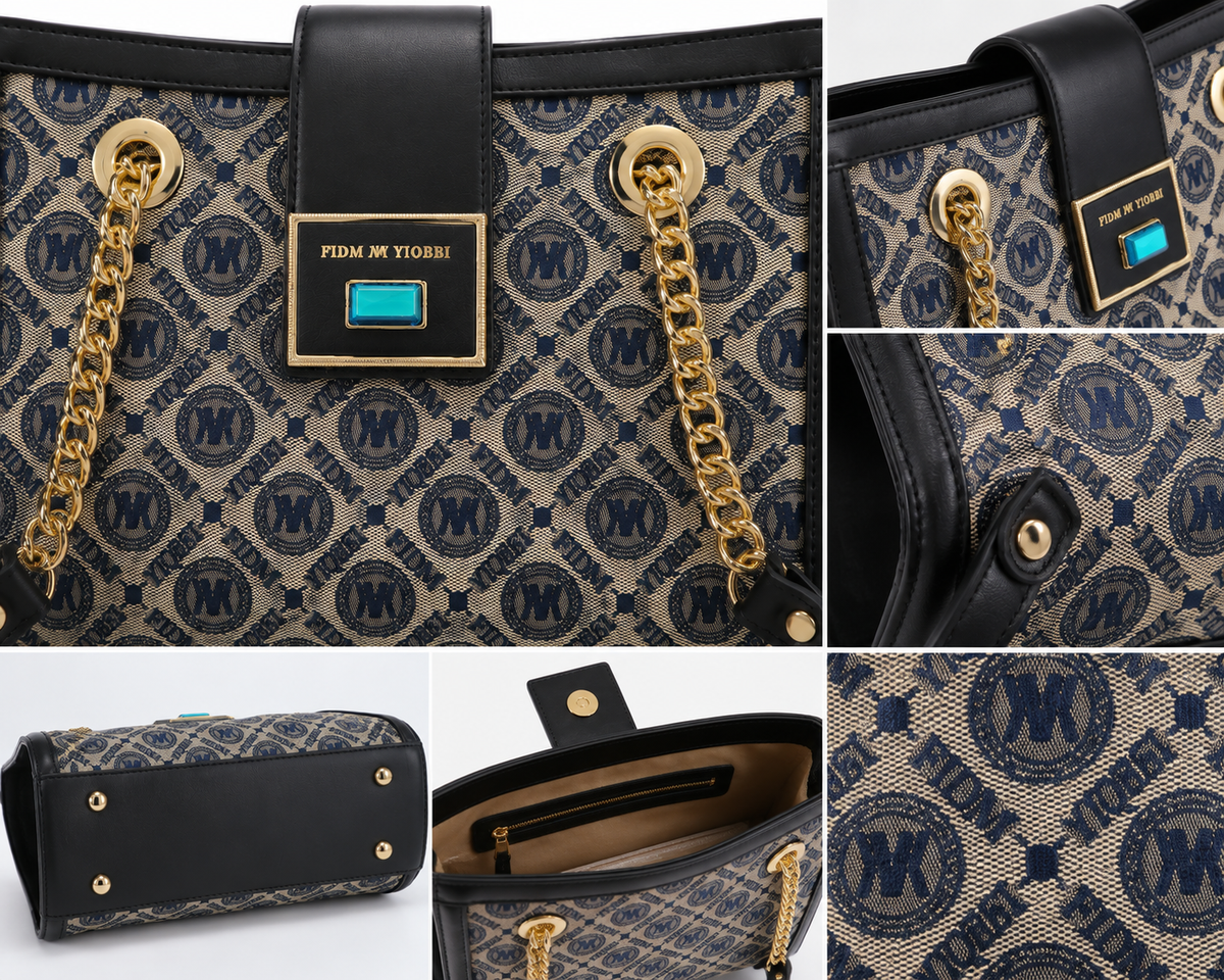Monogram Chain Tote