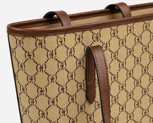 Classic Monogram Canvas Tote Bag – Brown